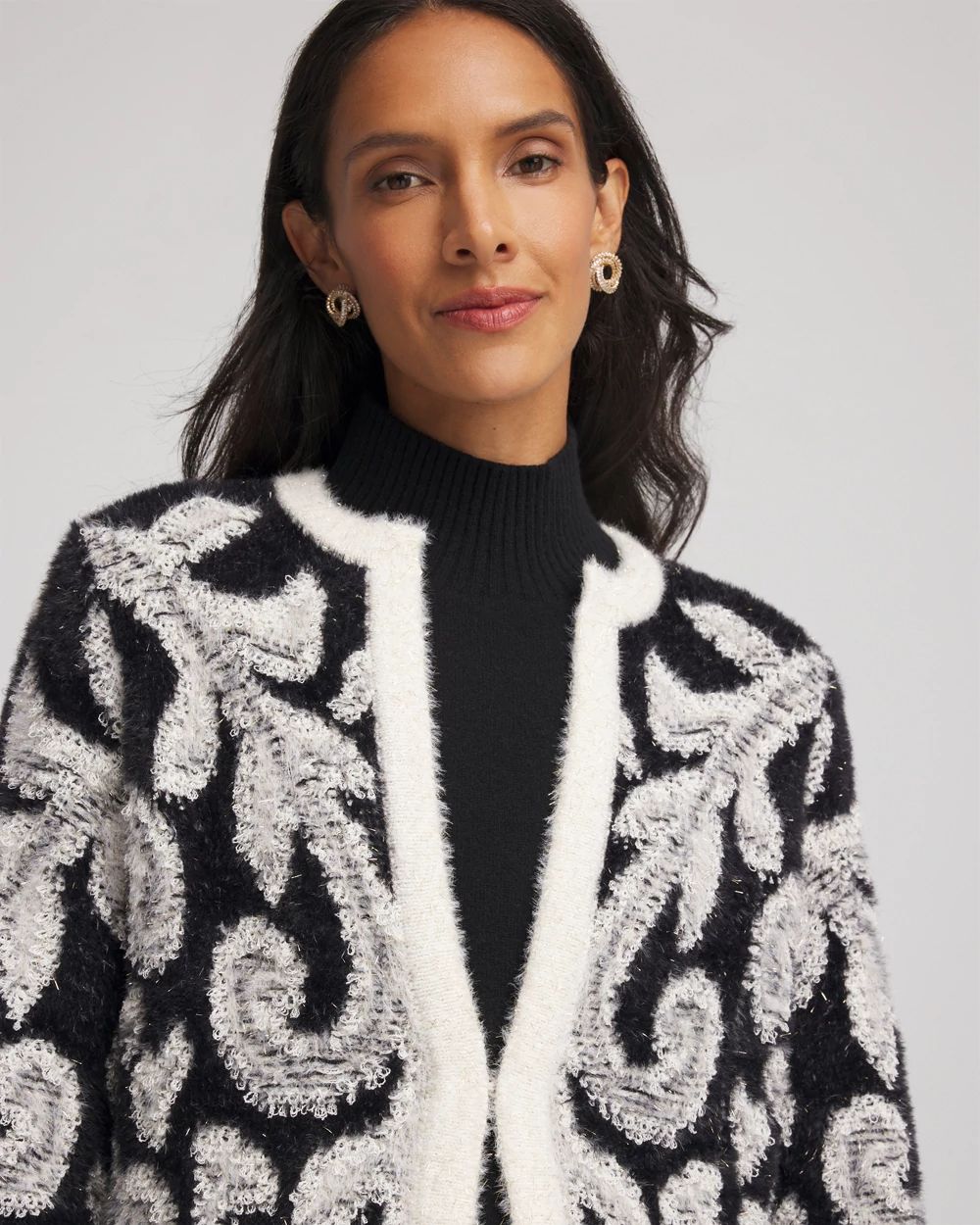 Abstract Fuzzy Cardigan | Chico's